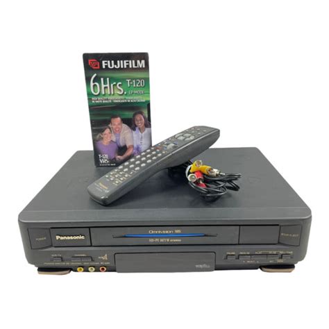 Panasonic VCR Omnivision Hi-tech 4 Head Hi Fi Stereo VHS Player Pv-4461 ...