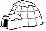 Built An Igloo Colouring Pages Sketch Coloring Page sketch template