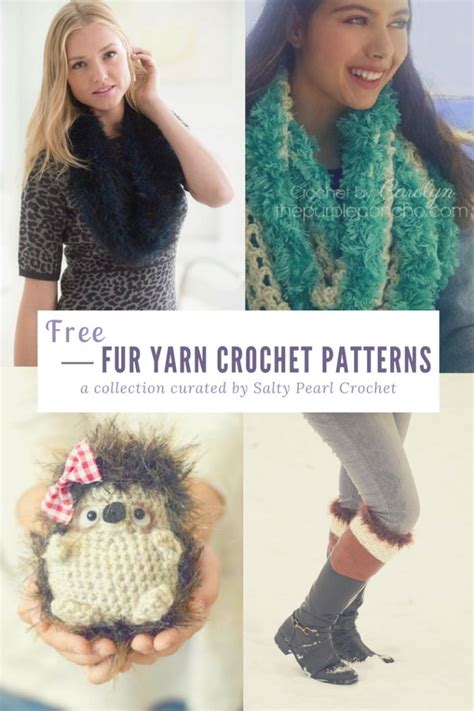 10 Best Free Fur Yarn Crochet Patterns | Crochet, Crochet yarn, Crochet patterns