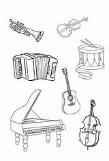 Dibujos De Instrumento Musical Para Colorear E Imprimir– ColoringOnlyCom sketch template