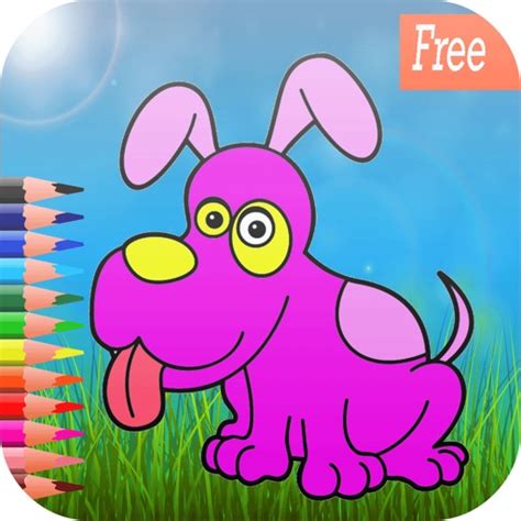 Dog art pad : Learn to paint and draw animal coloring pages printable for kids free iPhone App