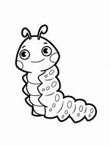 Cute Printable Caterpillar coloring Page  Download Print Or Color sketch template