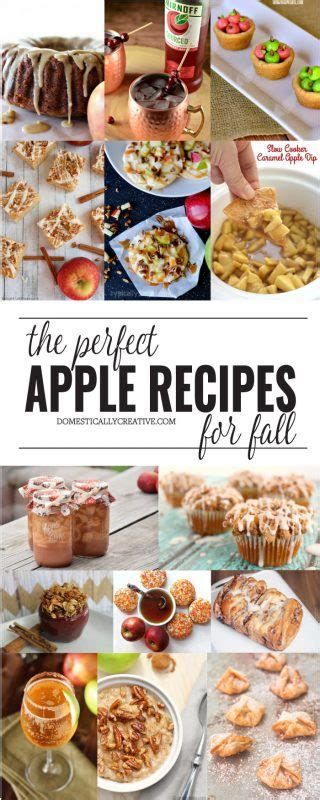 The Perfect Fall Apple Recipes - Domestically Creative