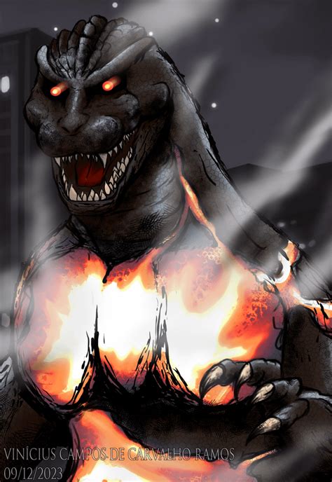 Burning Godzilla fanart by me : r/GODZILLA