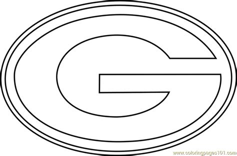 Green Bay Packers Logo Coloring Page for Kids - Free NFL Printable ...