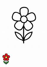 Free Basic Flower Coloring Page Template To Edit Online sketch template