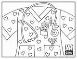 Nurse Coloring Page  Young Rembrandts Shop sketch template
