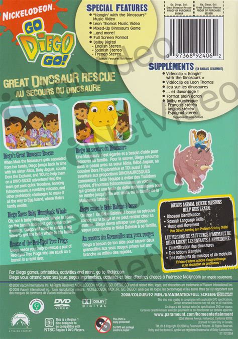 Go Diego Go - Great Dinosaur Rescue (Special Edition) (Bilingual) on DVD Movie