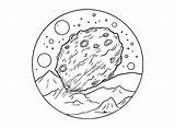 Asteroid Coloring Pages Printable For Free Download sketch template