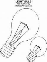 Light Bulb Coloring Book Pages sketch template