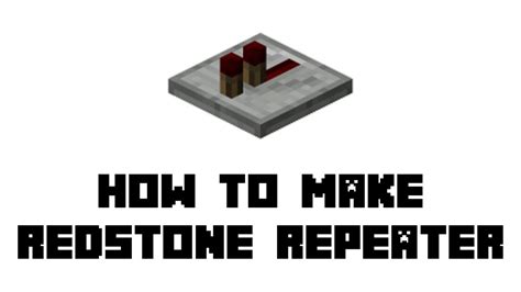 Repeater recipe minecraft - afridop