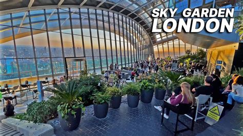 LONDON SKY GARDEN - London's Highest Public Garden with stunning sunset and skyline views 🌇 ...