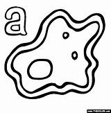 The Letter A Online Alphabet Coloring Page sketch template