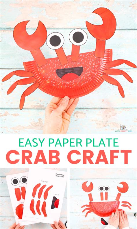 Paper Plate Crab Craft - Arty Crafty Kids