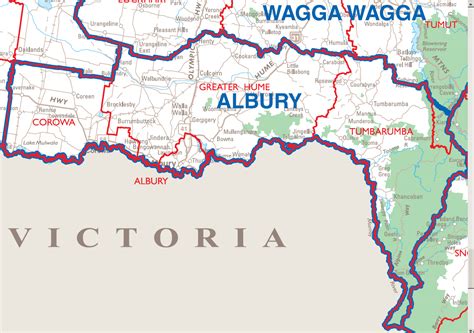 City Map Albury - MapSof.net