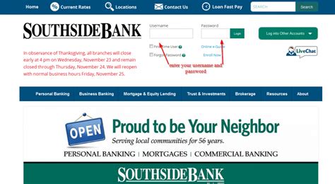 Southside Bank Online Banking Login ⋆ Login Bank