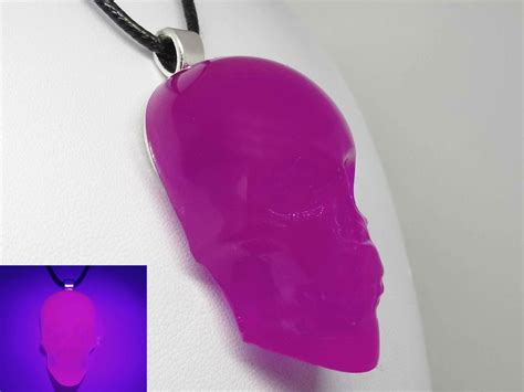 Purple (Blacklight) Skull Necklace – www.skullsinspired.com