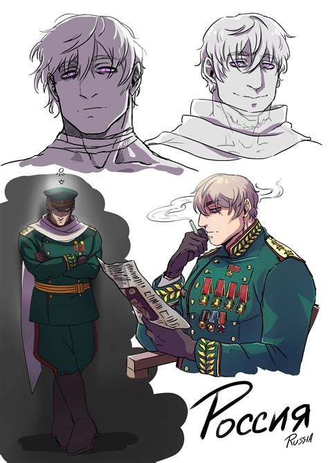 ArtStation - Hetalia Russia concept sketch