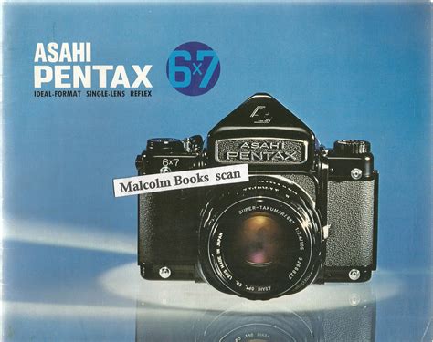 Asahi Pentax SLR 6x7 sales brochure accessories Lenses technical details Etc: Very Good ...