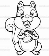 Cartoon Squirrel Coloring Pages At GetColoringscom  Free Printable sketch template