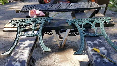 Gear Acres at Top of the Hill: Forgotten Cast Iron Bench Ends