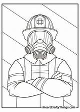 Fireman Coloring Pages For Kids Printable sketch template