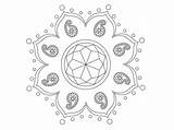 Free Printable Rangoli Coloring Pages For Kids sketch template