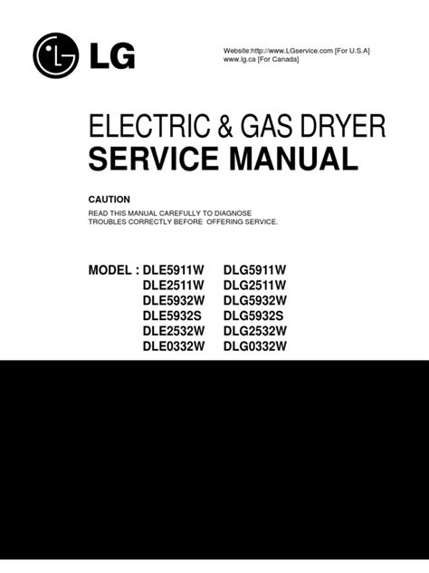 LG Electric Dryer Manual | PDF | Electrical Connector | Thermostat