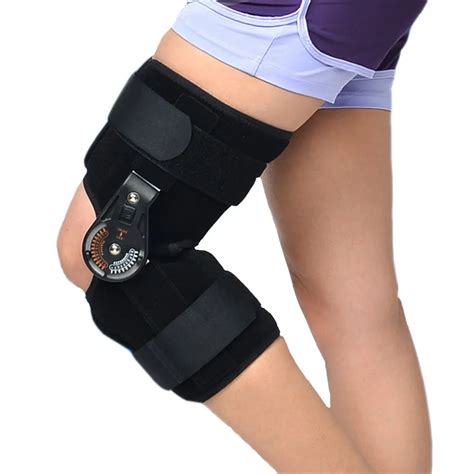 Adjustable Medical Hinged Knee Orthosis Brace Support Ligament Sport ...