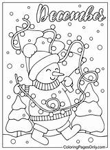 62 December Coloring Pages  ColoringPagesOnlycom sketch template