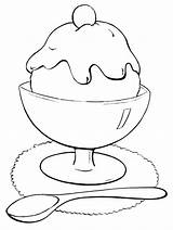 🖍️ Ijsje Met Kers En Lepel  Gratis Kleurplaat Om Te Printen Puplacom sketch template