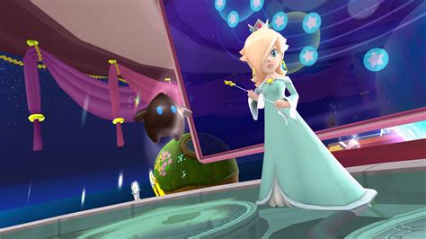 Rosalina at the Comet Observatory wallpaper from SMG upscaled to 4K : Mario