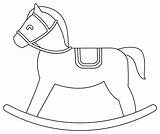 Rocking Horse coloring Page  ColouringPages sketch template