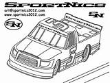 Coloring Pages Race Cars Nascar sketch template