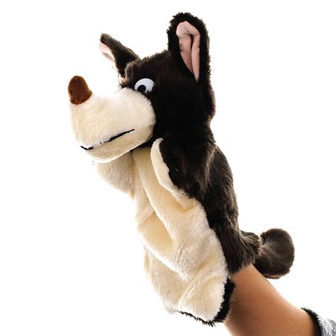 2019 hot New Style Plush Toys Hand Puppet Big Bad Wolf Animal Modeling ...