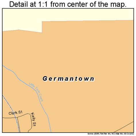 Germantown Ohio Street Map 3929932