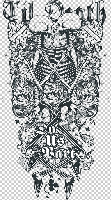 Death Sleeve Tattoo Abziehtattoo Human Skull Symbolism PNG, Clipart, Animal Print, Devil, Hand ...