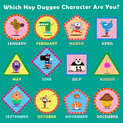 Hey Duggee Font Characters Downloadable Hey Duggee Alphabet PNG ...