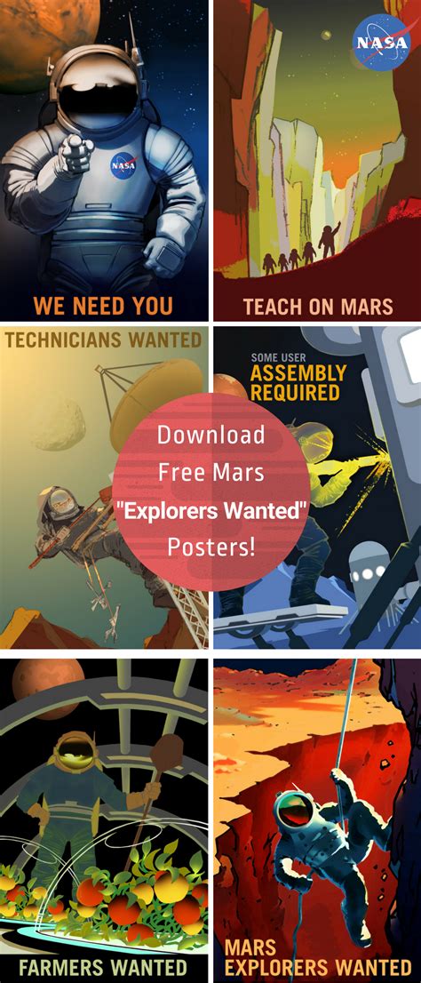 Mars Posters--Download printable Mars posters! Mars needs YOU! In the ...