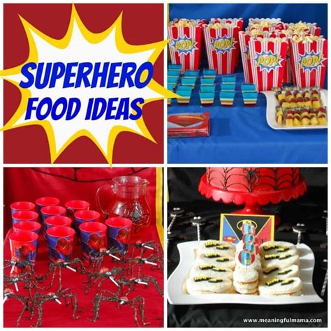 Superhero Party Food Ideas