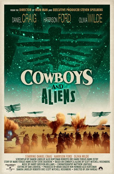 Cool Cowboys and Aliens poster from Hopko Designs – The Reel Bits