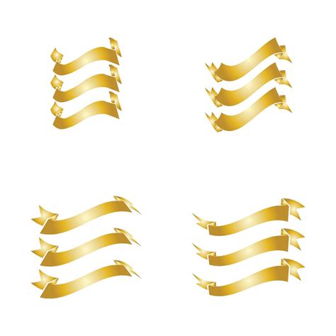 GOLD RIBBON VECTOR 3243164 Vector Art at Vecteezy