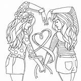 Cute Bff Coloring Pages sketch template