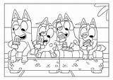 Bluey coloring Pages  ColoringLib sketch template
