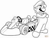 Mario In Kart Wii coloring Page  Free Printable Coloring Pages sketch template