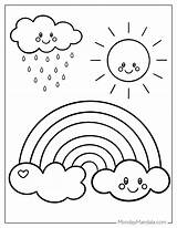 36 Rainbow Coloring Pages Free PDF Printables  Kids coloring sketch template