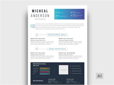 Ai Resume Template Free Database