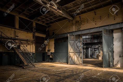 Industrial interior of an old factory building Stock Photo - 24136214 ...