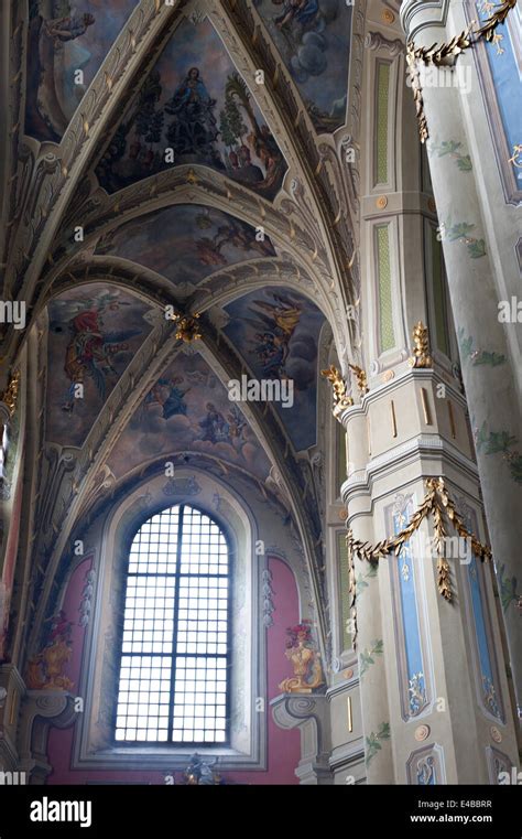 Interior of ancient church Stock Photo - Alamy