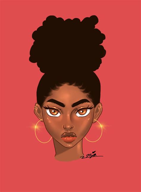 Black Girl Art, Black Women Art, Black Girl Magic, Black Art, Digital Portrait Art, Digital Art ...